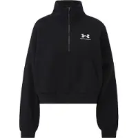 Under Armour Icon Fleece Oversized Half Zip Sweatshirt Noir L Femme