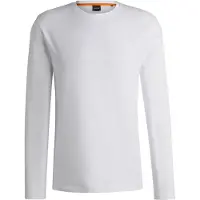 BOSS Tacks Orange Long Sleeve T-shirt Blanc L Homme
