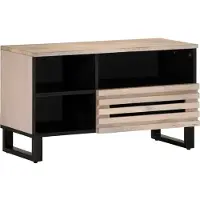 vidaXL Armoire TV 80x34x46 cm en bois massif de manguier