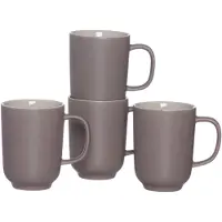 Ritzenhoff & Breker Lot De 4 Mugs Jasper Taupe 320 Ml
