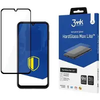3MK HardGlass Max Lite pour Samsung Galaxy M34 5G cadre noir (1 pcs, Samsung Galaxy A34 5G), Téléphone portable : film de protection, Noir
