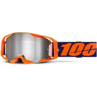 100% Armatic Off-road Goggles Orange Mirror Silver Flash
