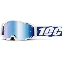 100% Armatic Off-road Goggles Blanc,Bleu Blue/Mirror