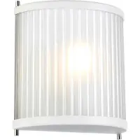 Elstead Lighting Corona Applique E27 blanc satiné laqué, poli (E27)