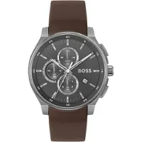 BOSS Zegarek męski 1514187 brązowy klasyczny