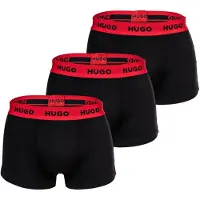 HUGO lot de trois boxers Homme Noir