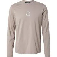 Armani Exchange T-Shirt beige foncé / blanc