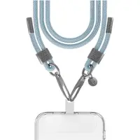 FORCE CASE FC Bandoulière Cordon Bleu Ciel détails Silver