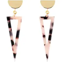Fräulein Wunder Boucles d'oreilles beige / or / noir