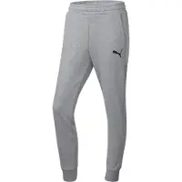 Puma Pantalon de sport 'Team Goal' gris chiné / blanc