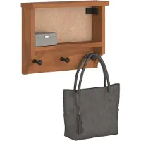 vidaXL Porte-manteau mural SANDNES 45x12x35 cm bois massif pin