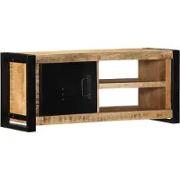 vidaXL Armoire TV 80x30x35 cm Bois massif rugueux Mango