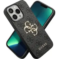 GUESS Coque 4G Metal Logo Backcover pour Apple iPhone 13 Pro - Gris