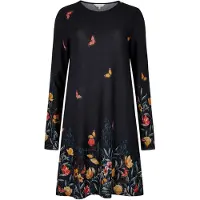 Apricot Robe bleu / jaune / vert / noir