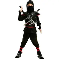 MOM Killer Ninja Junior Costume Noir 7-9 Years Enfants