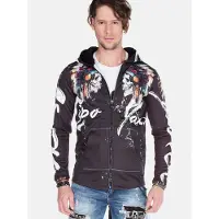 Cipo & Baxx Veste de survêtement mélange de couleurs / noir