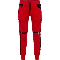 Cipo & Baxx Pantalon rouge / noir