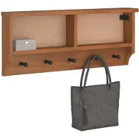vidaXL Porte-manteau mural SANDNES 87x12x35 cm bois massif pin