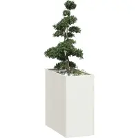 vidaXL Jardinière blanc 40x80x80 cm acier