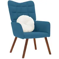 vidaXL Fauteuil relax bleu velours