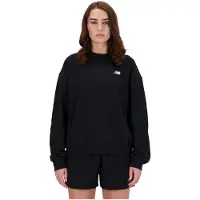 New Balance Sweat-shirt 'Essentials' noir / blanc