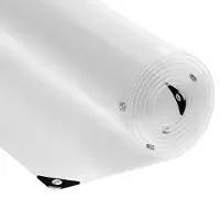 vidaXL Bâche transparente avec œillets 5x8 m PVC