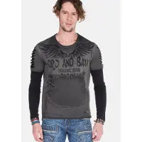 Cipo & Baxx T-Shirt gris / anthracite