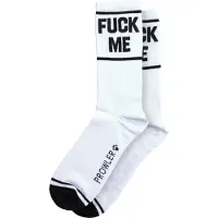 Prowler Hommes, Chaussettes, Fuck Me - White/Black, Multicolore, Blanc, Noir, (Une unité par pack, 40 - 45)