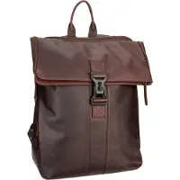 The Chesterfield Brand Cuir sac à dos de loisirs sac à dos pour ordinateur portable Savona Backpack 16,8L Brown marron foncé