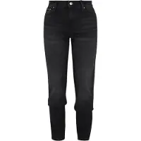 Calvin Klein Jean mom noir pour femme avec logo - Un look denim élégant