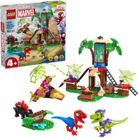 LEGO Spidey contre le raptor de Gobby à la cabane dans l'arbre