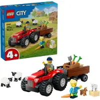 LEGO City 60461 Tracteur Agricole Rouge Avec Remorque Et Moutons