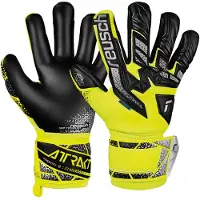 Reusch Gants de sport 'Attrakt Freegel Silver' jaune fluo / noir