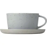 Blomus 2 tasses à café avec soucoupes Sablo 0,15 ltr. cloud
