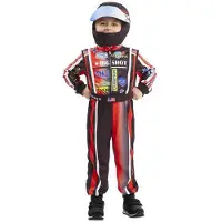 MOM Racing Driver Costume Rouge 7-9 Years Enfants