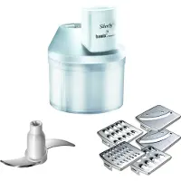 Bamix SliceSy Trancheur multifonctions blanc