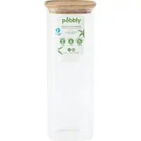 Pebbly Pot de Stockage Pebbly Rond Bois 2,2 litres