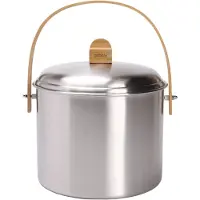 Pebbly Kompostbehälter mit Kohlefilter, Poubelle, Argent