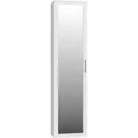 Top E Shop Armoire pour couloir avec miroir RASMUS - blanc mat