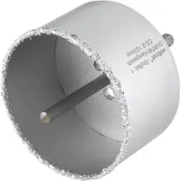 Wolfcraft Trépan à concrétion - - Diamètre 103 mm - Profondeur 55 mm - Foret Centreur inclus