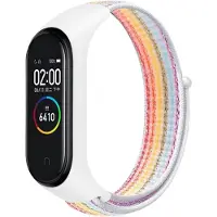 Cover-Discount Xiaomi Mi Band - Bracelet en nylon velcro arc-en-ciel (Nylon), Sangles de montre, Multicolore