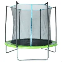 Aktive Ø261 Cm Elastic Bed Gris 305 x 256 cm Enfants
