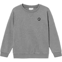 Name it Sweat 'NKMVimo' gris chiné / noir / blanc