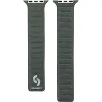 Connect Watch 38/40/41mm Fine woven twill magnetic chain strap (Twill finement tissé), Sangles de montre, Vert