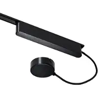 QAZQA Alimentation électrique pour rail noir 100W avec plaque de montage monophasé - Magnetic