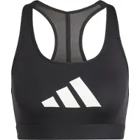 Adidas Powerreact Big Logo Graphic Sports Bra Noir S Femme