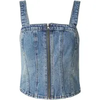 Levi's Sculpted Bustier Sleeveless Blouse Bleu S Femme
