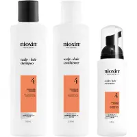 Nioxin Système 4 Épaississant Cuir Chevelu et Cheveux Kit d'Essai, Cheveux Colorés Secs et Abîmés, Amincissement Avancé
