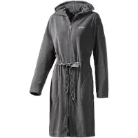 JOOP! Peignoir long gris foncé / blanc