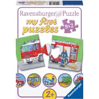Ravensburger 9 x 2 pièces Kinder puzzle my first puzzles véhicules d'intervention 07332